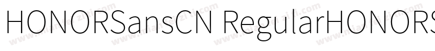 HONORSansCN RegularHONORSansCN Medi字体转换